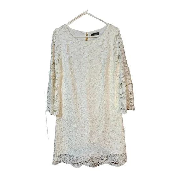 Luxology | Dresses | White Lace Dress Size | Poshmark